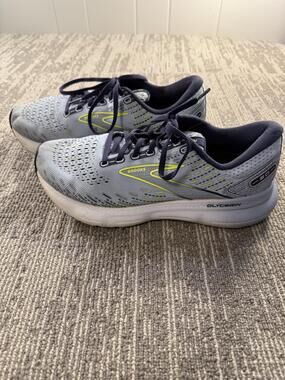 Brooks Glycerin 20 Running Shoes Womens Size 9.5 Gray Blue Cushion Neutral